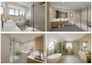 do modern photorealistic 3d interior design and rendering for bathroom, bedroom